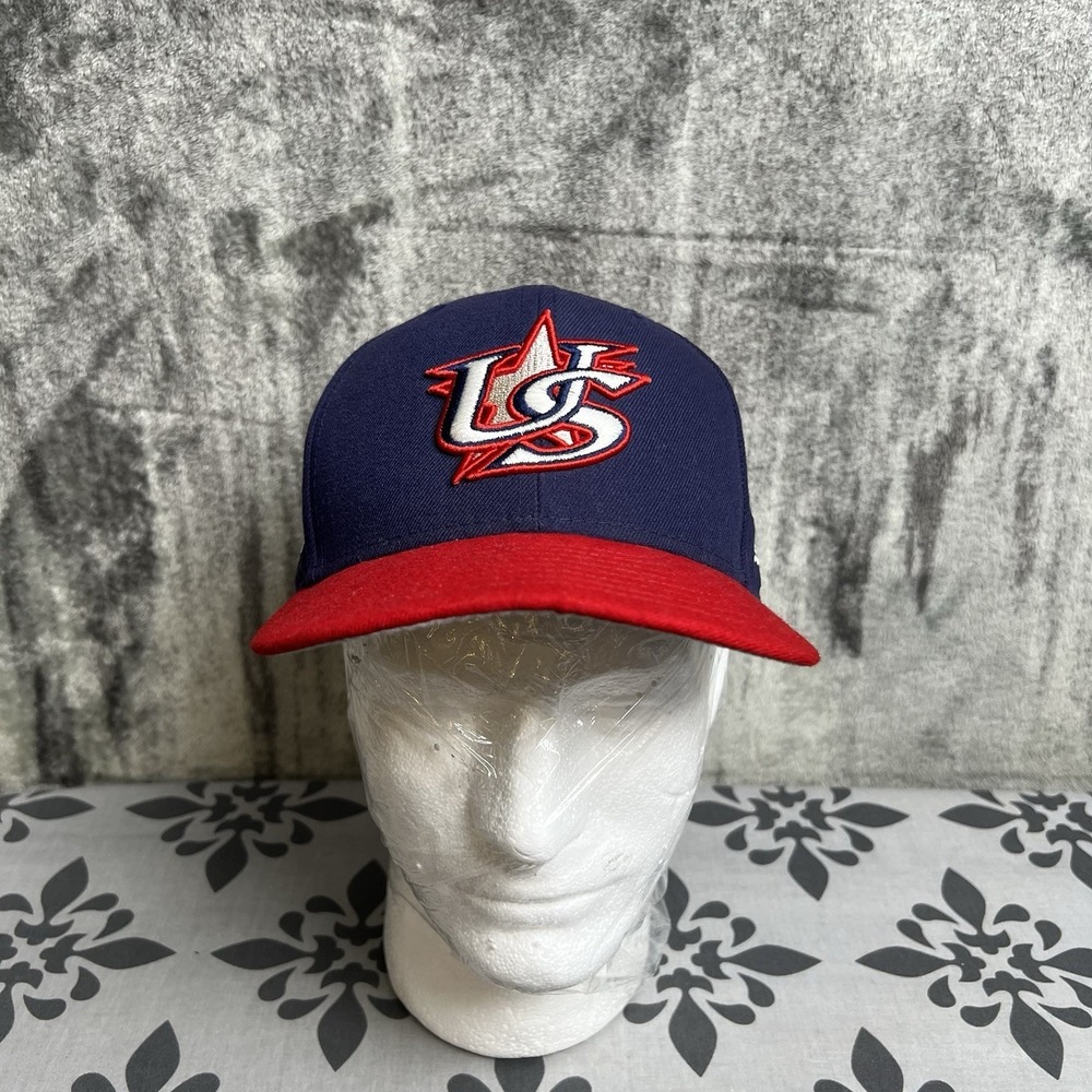 New Era 59Fifty USA World Baseball Classic Hat 7 3/8 Blue Fitted